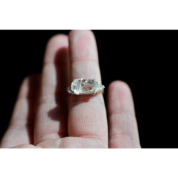 Alternative engagement rings, raw stone rings, size 5 6 7 8 9 10 11 - Picture 5 of 8